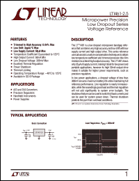 Click here to download LT1461BCS8-2.5 Datasheet