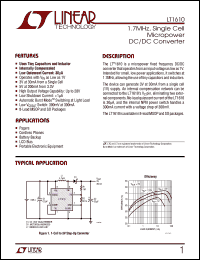 Click here to download LT1610CS8 Datasheet