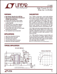 Click here to download LT1680CSW Datasheet