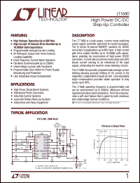 Click here to download LT1680ISW Datasheet