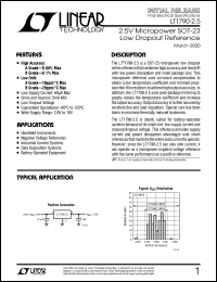 Click here to download LT1790ACS6-2.5 Datasheet