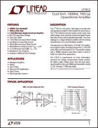 Click here to download LT1813CS8 Datasheet