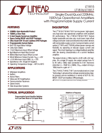 Click here to download LT1816AIMS Datasheet