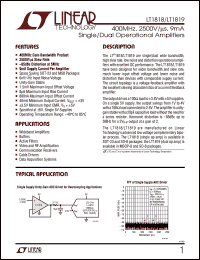 Click here to download LT1819IMS8 Datasheet