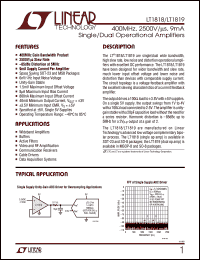 Click here to download LT1819IS8 Datasheet