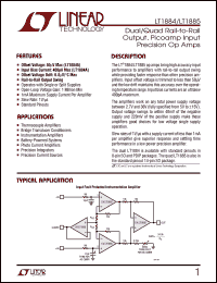 Click here to download LT1884ACS8 Datasheet