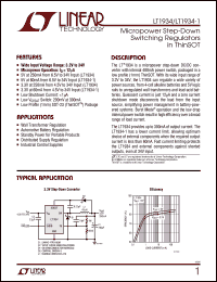 Click here to download LT1934ES6 Datasheet