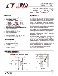 Click here to download LT6200-10 Datasheet