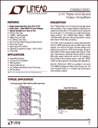 Click here to download LT6551 Datasheet