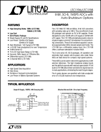 Click here to download LTC1196-2ACS8 Datasheet
