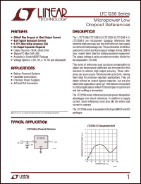 Click here to download LTC1258CS8-2.5 Datasheet