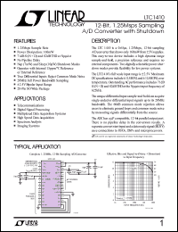Click here to download LTC1410IG Datasheet