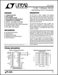 Click here to download LTC1415I Datasheet