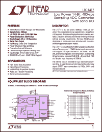 Click here to download LTC1417IGN Datasheet