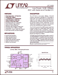 Click here to download LTC1418AIN Datasheet