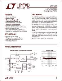 Click here to download LTC1605I Datasheet