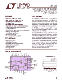 Click here to download LTC1608CG Datasheet