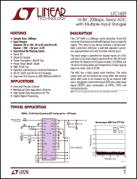 Click here to download LTC1609CSW Datasheet