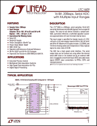 Click here to download LTC1609IG Datasheet