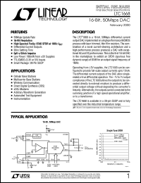 Click here to download LTC1668CG Datasheet