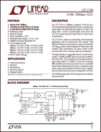 Click here to download LTC1744CFW Datasheet