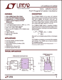 Click here to download LTC6903 Datasheet