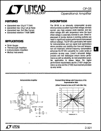 Click here to download OP-05 Datasheet