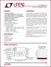 Click here to download LTC2205CUK-14 Datasheet