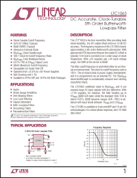 Click here to download LTC1063CSW Datasheet
