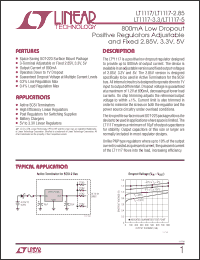 Click here to download LT1117CST-5PBF Datasheet