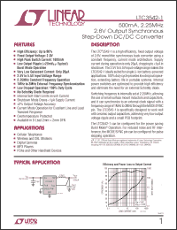Click here to download LTC3542EDC-1-PBF Datasheet