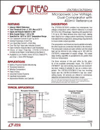 Click here to download LT6700 Datasheet