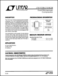 Click here to download LT1018CJ8 Datasheet