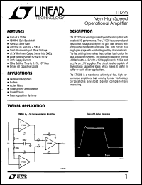 Click here to download LT1225MJ8 Datasheet