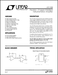 Click here to download LTC1100CN Datasheet