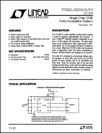 Click here to download LTC1291DIN Datasheet