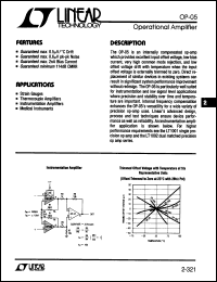 Click here to download OP05H/883 Datasheet