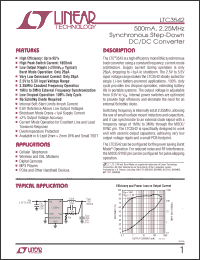 Click here to download LTC3542EDC-PBF Datasheet