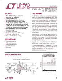 Click here to download LTC6416IDDB-TRPBF Datasheet