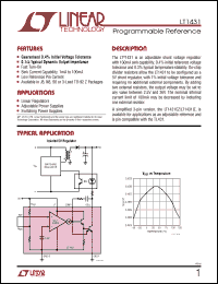 Click here to download LT1431MJ8-TRPBF Datasheet