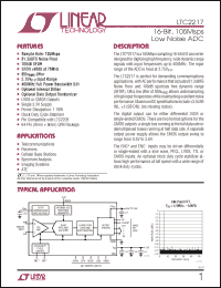 Click here to download LTC2217CUP-PBF Datasheet