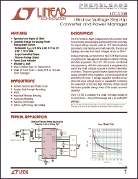 Click here to download LTC3108EGNPBF Datasheet