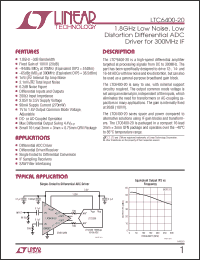 Click here to download LTC6400IUD-20-PBF Datasheet
