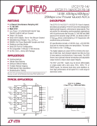 Click here to download LTC2171CUKG-14TRPBF Datasheet