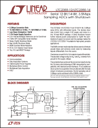 Click here to download LTC2355CMSE-14PBF Datasheet