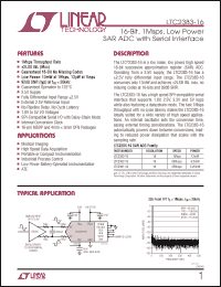 Click here to download LTC2383IDE-16PBF Datasheet