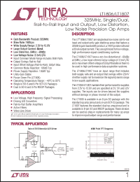 Click here to download LT1807CMS8-PBF Datasheet