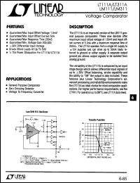 Click here to download LM111J8 Datasheet