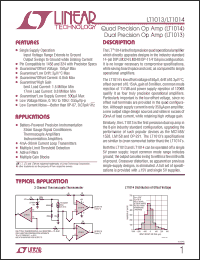 Click here to download LT1014DSW Datasheet