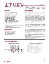 Click here to download LTC4444IMS8E-TRPBF Datasheet